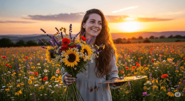 Ce flori se potrivesc într-un buchet destinat unui artist?